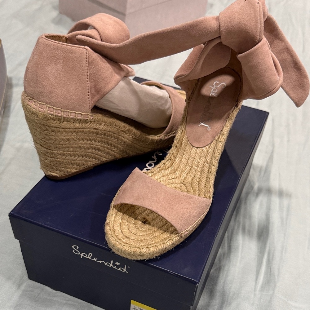 Splendid Blush Wedge Sandals